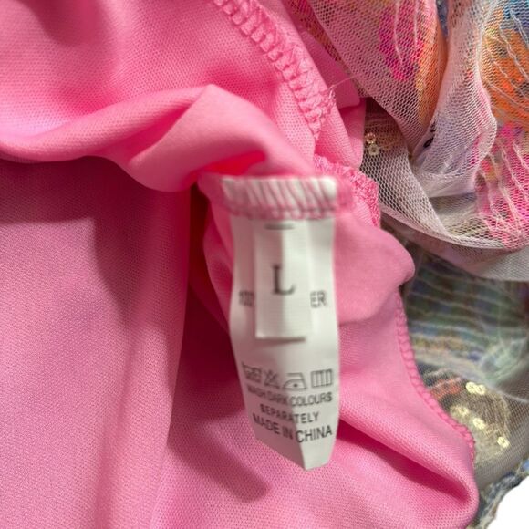 Garden of Eden Inspired Sequin Backless Mini Dress Size Large NWOT 5 0448 - Picture 9 of 12